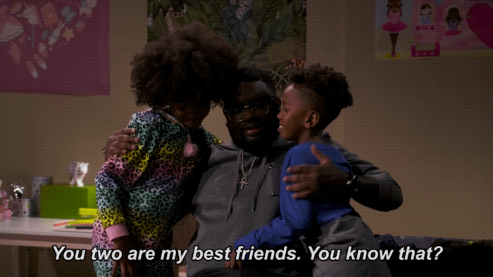 Father Best Friends with Kids GIF