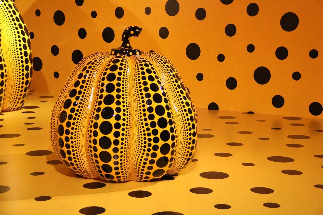 Yayoi Kusama Polka Dot Pumpkin Sculpture