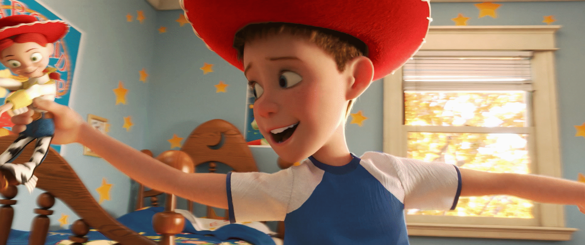 Toy Story kid playing with buzz lightyear